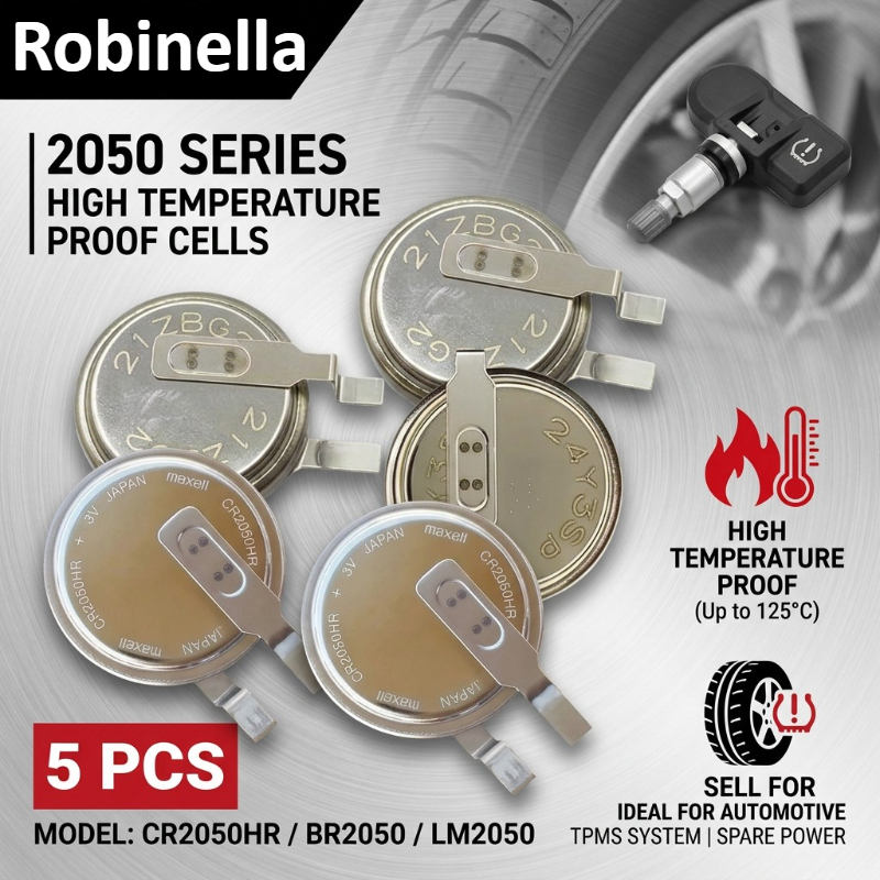Power Tools In Automotive - แบตเตอรี่ลิเธียม 3V รุ่น 2050 ทนความร้อนสูง CR2050HR
