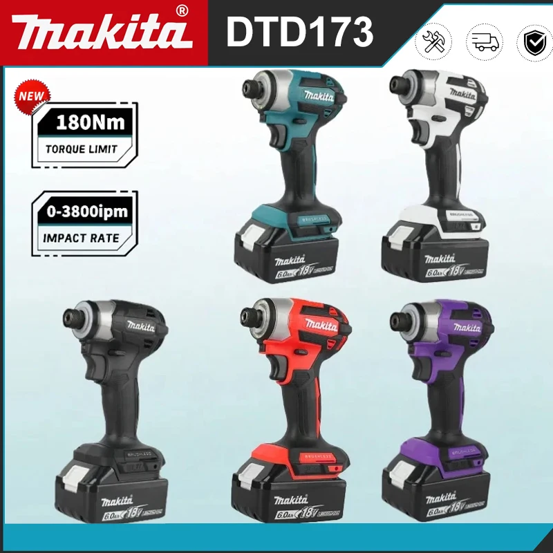 Cordless Drill Driver - มากีต้า DTD173 18V LXT ไขควงกระแทกไร้สายแบบไม่มีแปรงถ่าน 180