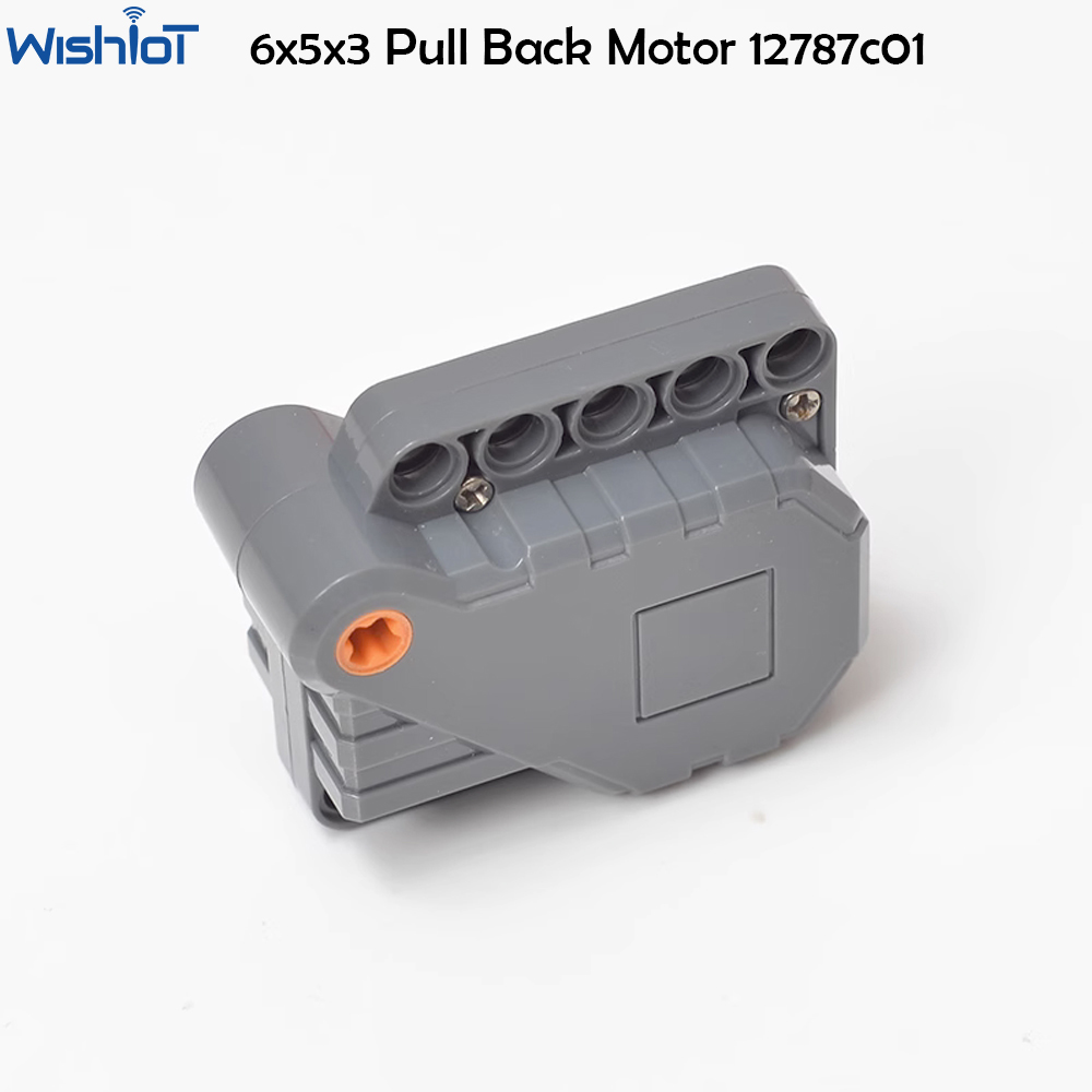 Power Tools Lego - ชิ้นส่วนทางเทคนิค12787c01มอเตอร์แบบดึงถอยหลังขนาด6x5x3เข้ากันได้กับตัวต่อเลโก้โครงการรถยนต์แรงเฉื่อยมอเตอร์12799