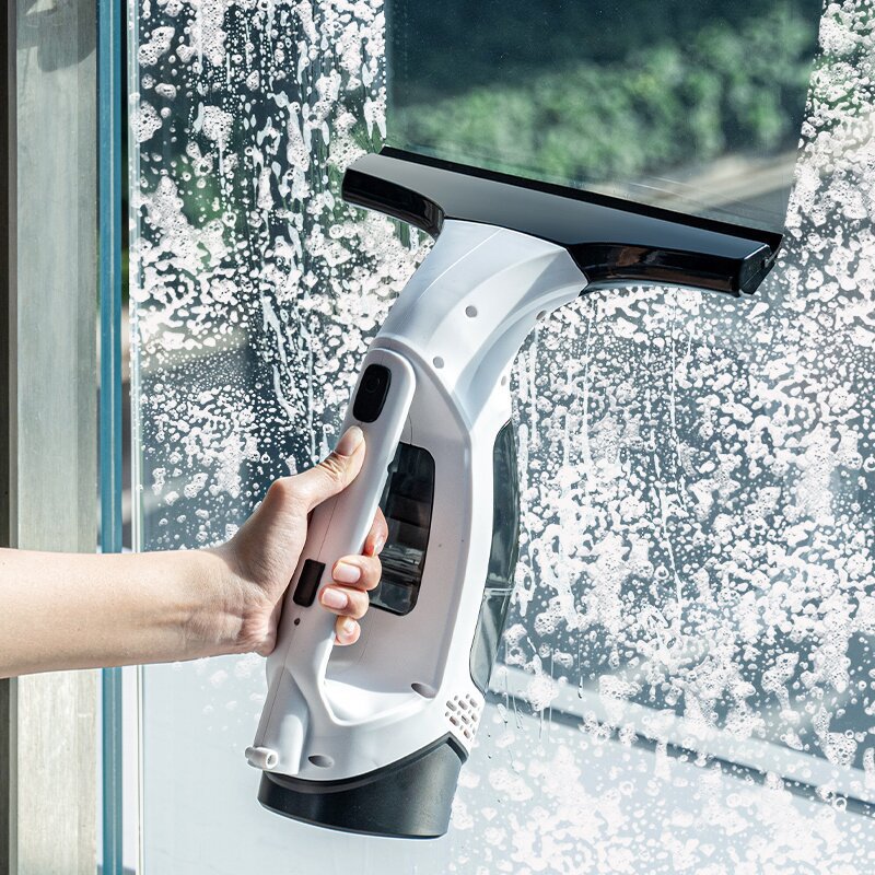 Power Tools Vacuum - เครื่องดูดฝุ่นทำความสะอาดกระจกแบบมือถือ 2000Pa ไร้สาย พร้อมถังเก็บน้ำ 150 มล.