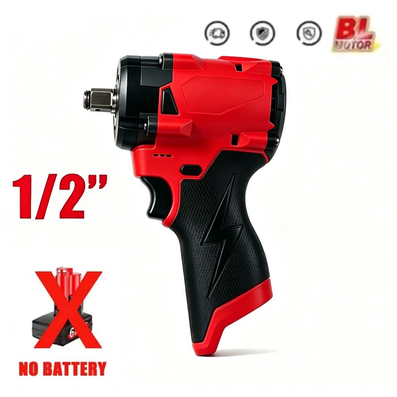 Cordless Drill Driver - ประแจกระแทกไฟฟ้าไร้สาย 12V แบบไร้แปรงถ่าน สำหรับแบตเตอรี่ Milwaukee M12