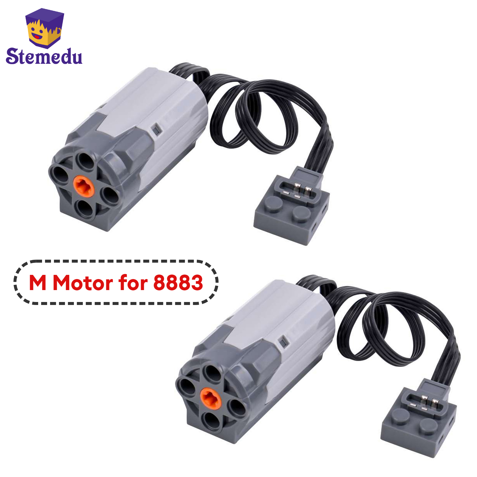 Power Tools Lego - 2PCS M มอเตอร์ฟังก์ชั่นกลุ่ม MOC การวิเคราะห์ชิ้นส่วน PF