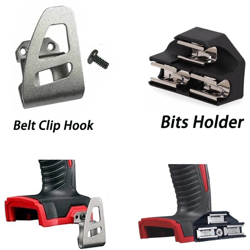 Cordless Drill Driver - Bits Holder และเข็มขัดคลิปตะขอชุดสําหรับ Milwaukee 18V สว่านไร้สาย