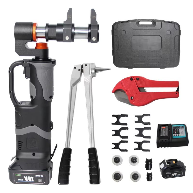 Power Tools Plumbing - เครื่องมือจีบและขยายท่อแบบไฮดรอลิก PZ-1632S ใช้แบตเตอรี่ สำหรับงานประปา PEX