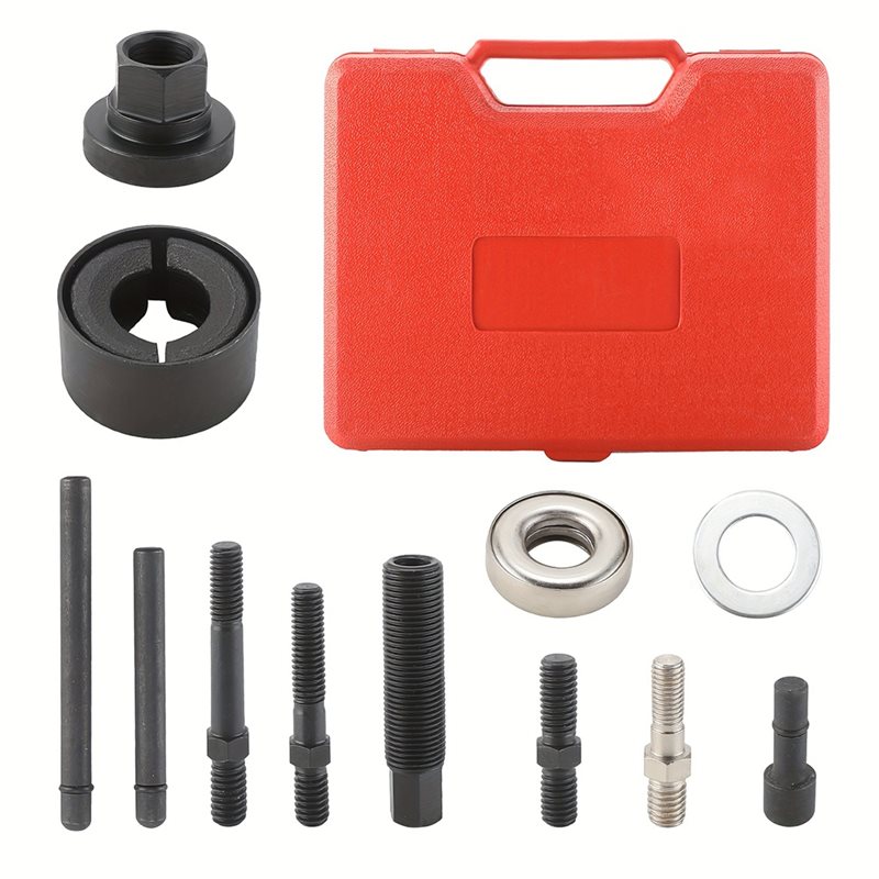 Power Tools Vacuum - ชุดเครื่องมือถอดลูกรอก AT19 สำหรับตัวดึงลูกรอกพวงมาลัยเพาเวอร์ ตัวติดตั้งสำหรับปั๊มน้ำ ปั๊มสุญญากาศ บนเครื่องยนต์ส่วนใหญ่