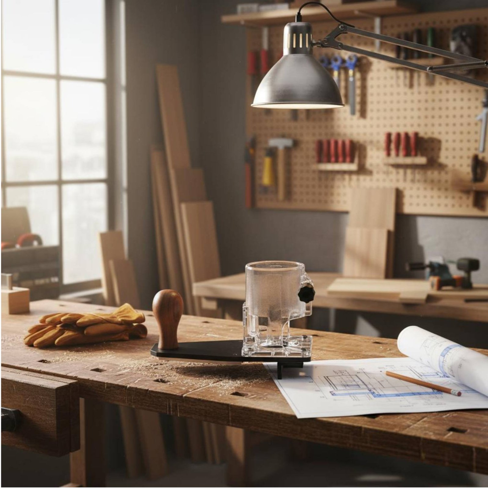 Power Tools Router - ฐานตัดแต่งขอบ ทนทาน ใช้งานได้ยาวนาน อุปกรณ์เสริมเครื่องมือไฟฟ้าสำหรับงานตัดแต่งขอบ ติดตั้งง่ายสำหรับช่างไม้