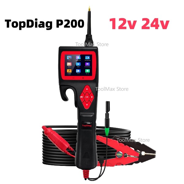 Power Tools In Automotive - เครื่องมือวิเคราะห์วงจรไฟฟ้ารถยนต์ JDiag P200 12V 24V Power