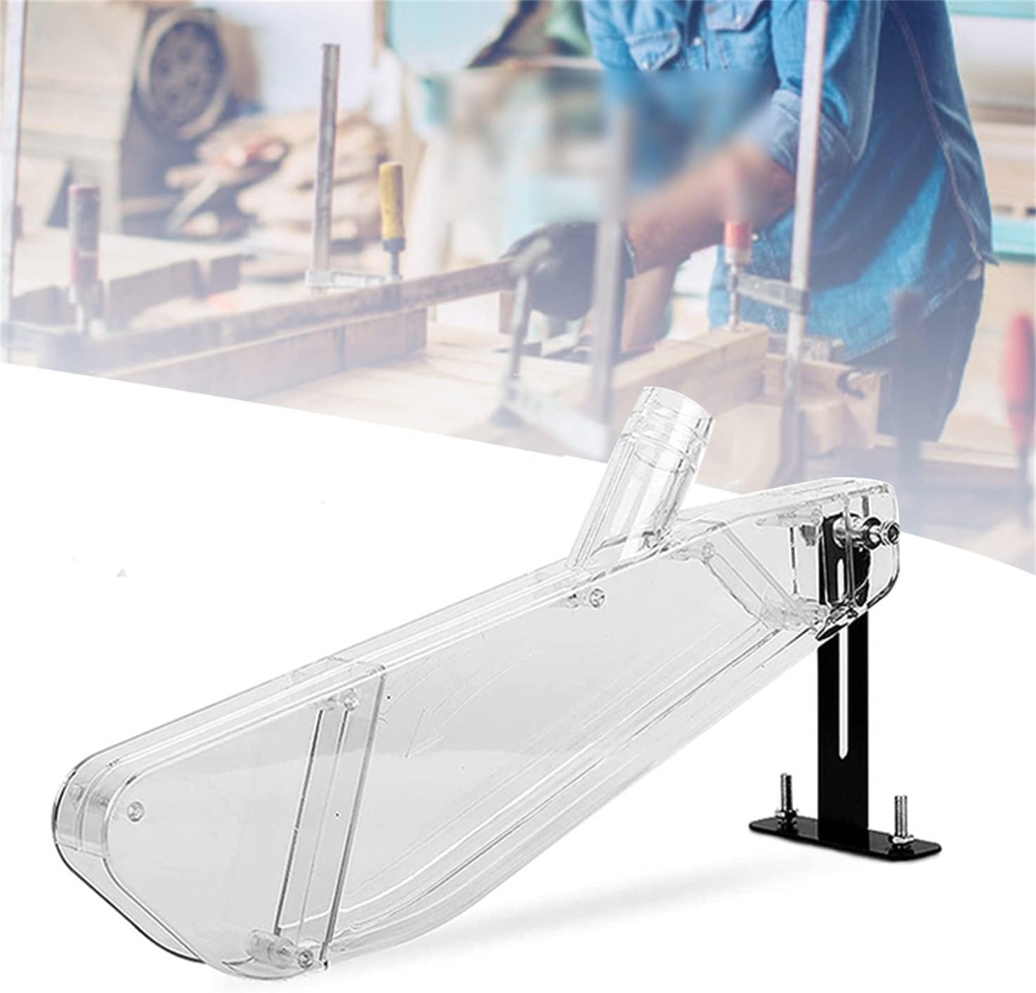 Power Tools Vacuum - ฝาครอบป้องกันเครื่องเลื่อยวงเดือนสำหรับงานไม้ ฝาครอบกันฝุ่นแบบใส สำหรับเลื่อยวงเดือนไฟฟ้า กล่องพลาสติกใสกันฝุ่น