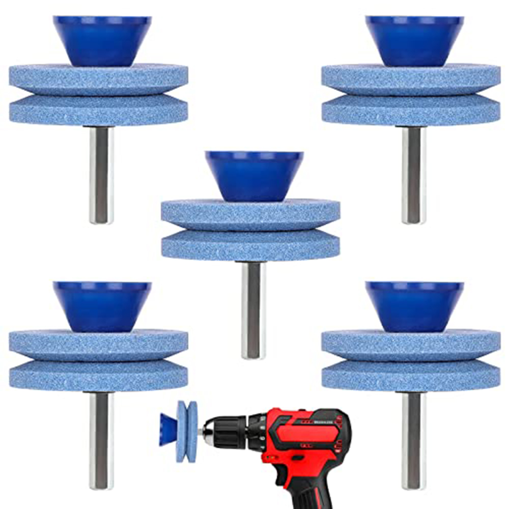Power Tools Router - ชุดเครื่องมือลับคมใบมีดเครื่องตัดหญ้าอเนกประสงค์ - หินลับคมสำหรับลับคมใบมีดเครื่องตัดหญ้า ใช้ได้กับสว่านไฟฟ้าทุกชนิด