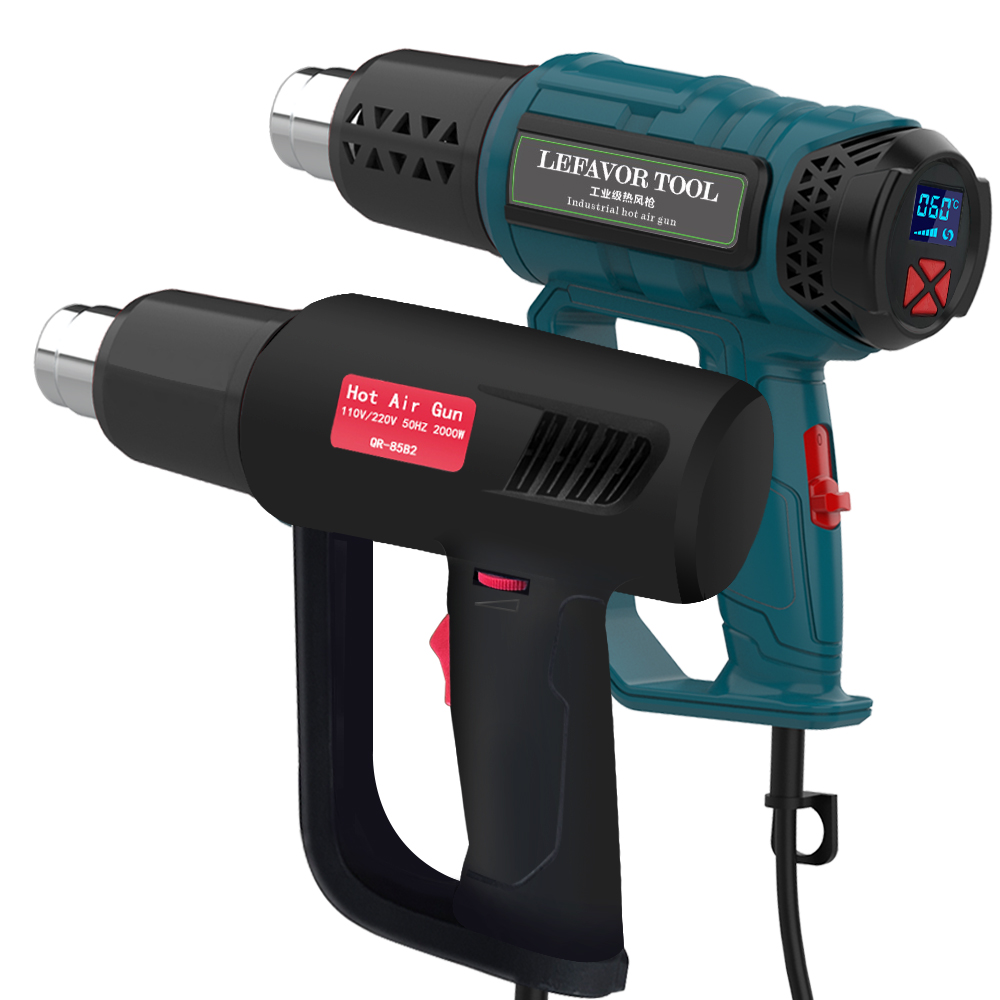 Heat Gun Variable - ปืนลมร้อนไฟฟ้า LEFAVOR 2000W 220V สำหรับงานอุตสาหกรรม ปรับความเร็วลมและอุณหภูมิได้
