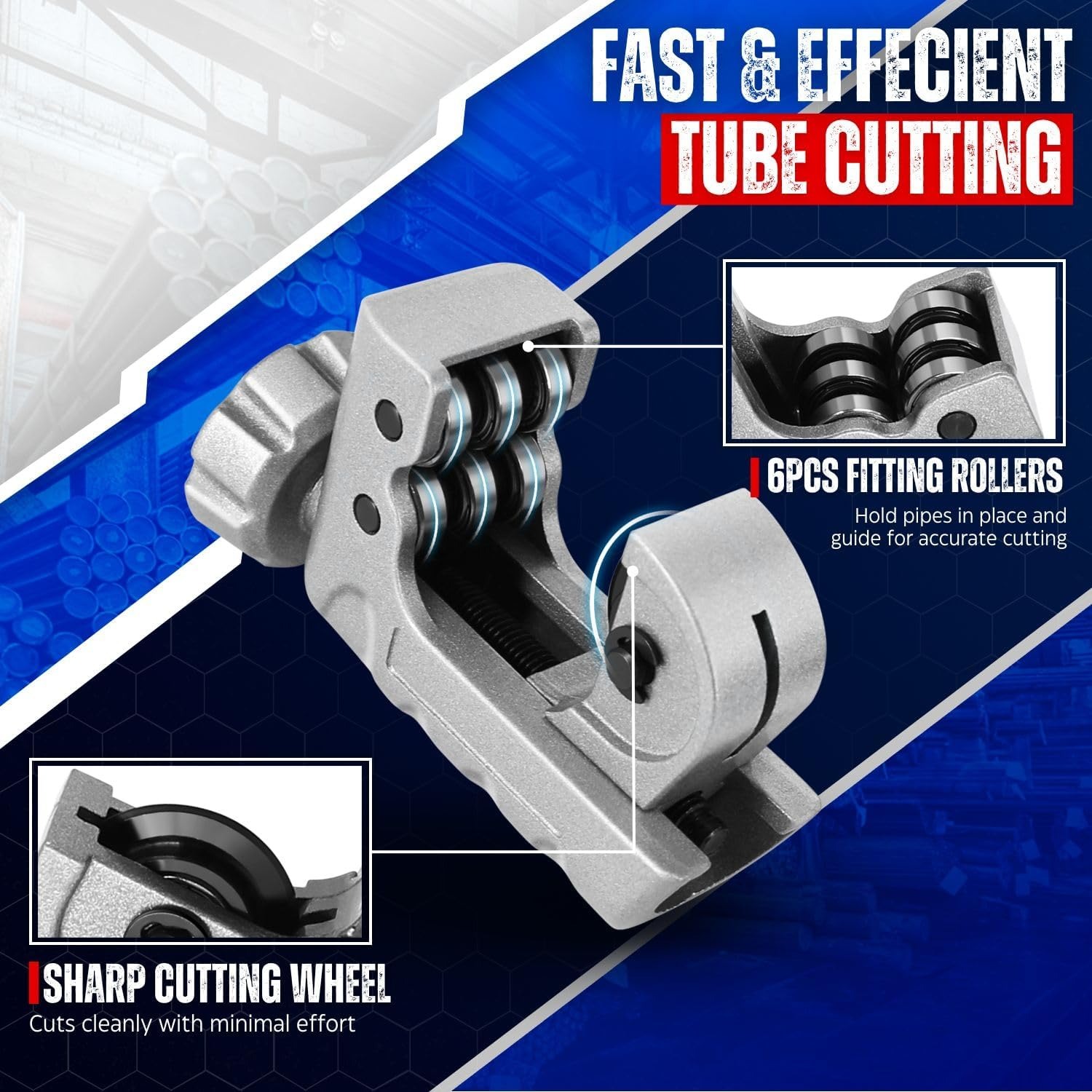 เครื่องตัดท่อแบบแบริ่ง แบบหมุน - Power Tools Plumbing บทวิจารณ์และราคา