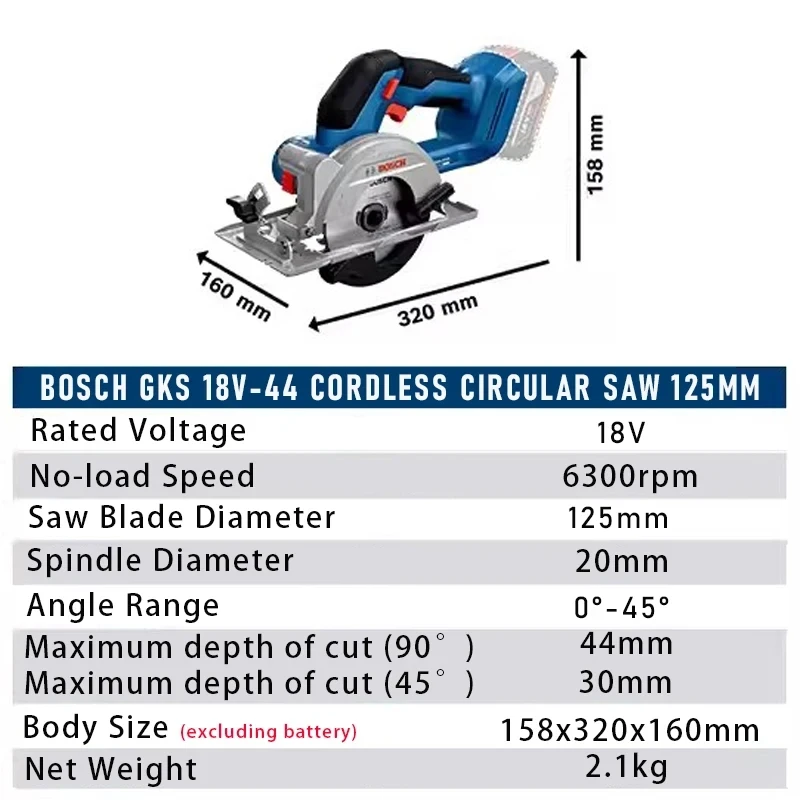 เลื่อยวงเดือนไร้สาย Bosch รุ่น - Power Tools Wood บทวิจารณ์และราคา