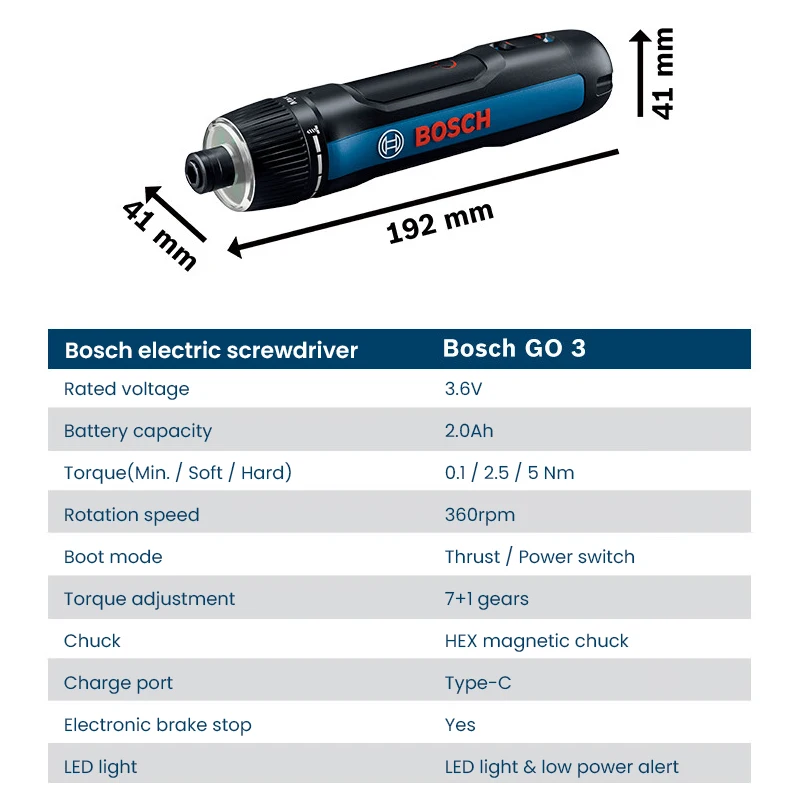 ไขควงไฟฟ้า BOSCH Go 3 ไขควงอัจ - Power Tools Professional บทวิจารณ์และราคา