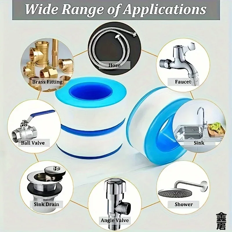 10 PCS เทปปิดผนึกซีลเกลียวกันน - Power Tools Plumbing บทวิจารณ์และราคา