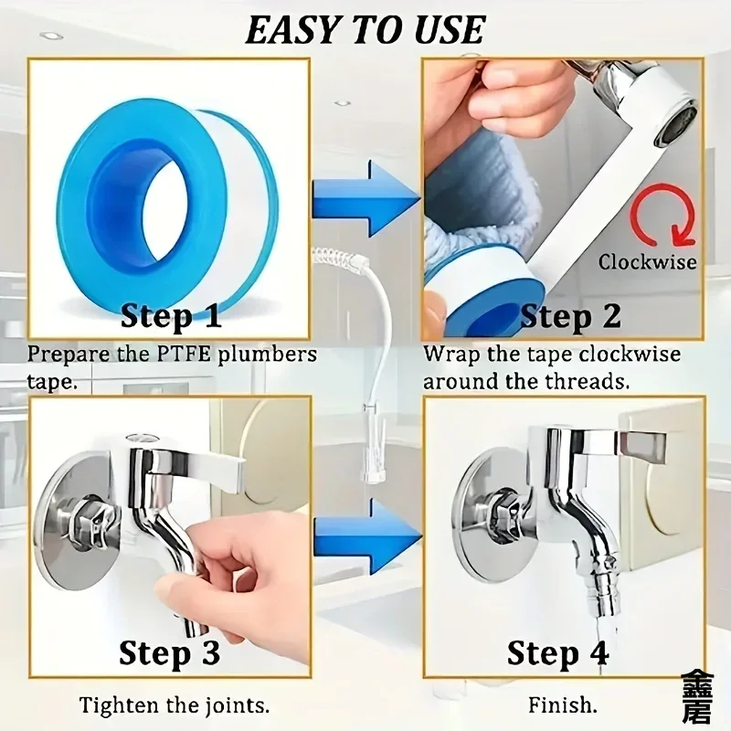 10 PCS เทปปิดผนึกซีลเกลียวกันน - Power Tools Plumbing บทวิจารณ์และราคา