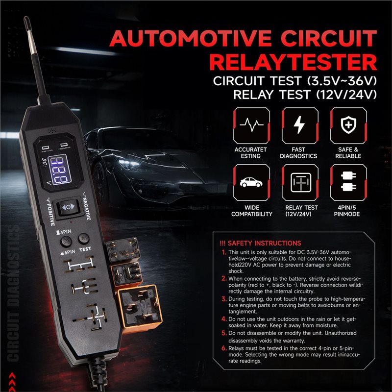 เครื่องมือวินิจฉัยสำหรับวงจรไฟ - Power Tools In Automotive บทวิจารณ์และราคา