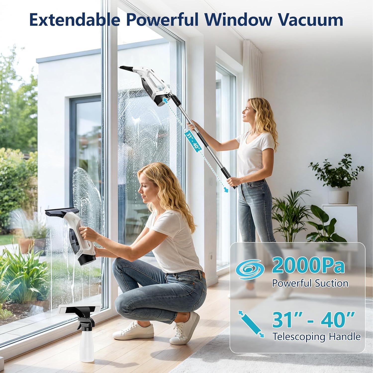 เครื่องดูดฝุ่นทำความสะอาดกระจก - Power Tools Vacuum บทวิจารณ์และราคา