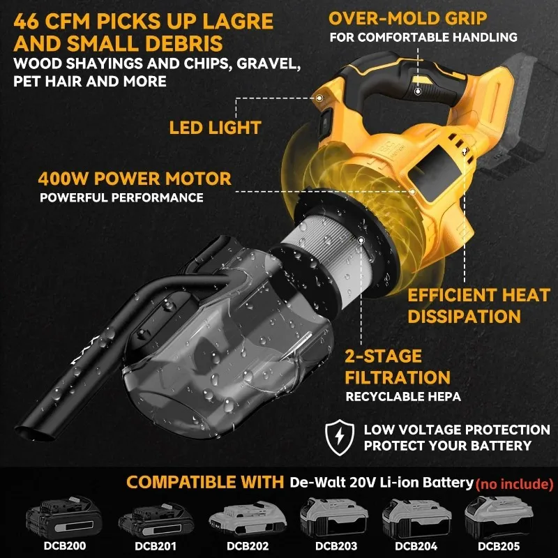 เครื่องดูดฝุ่นไฟฟ้าแบบใช้มือถื - Power Tools Vacuum บทวิจารณ์และราคา