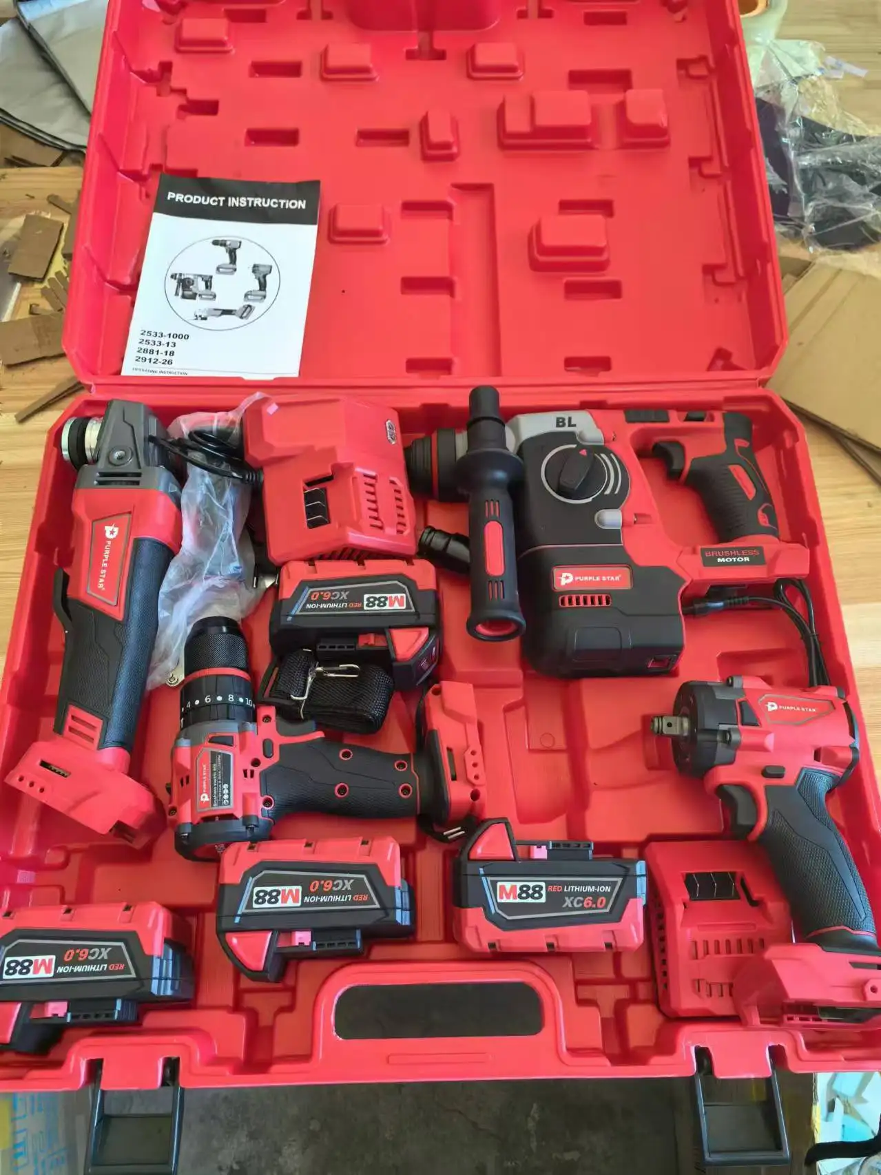 ไขควงกระแทกไร้สาย สีเหลือง 18V - Power Tools Yellow Color บทวิจารณ์และราคา