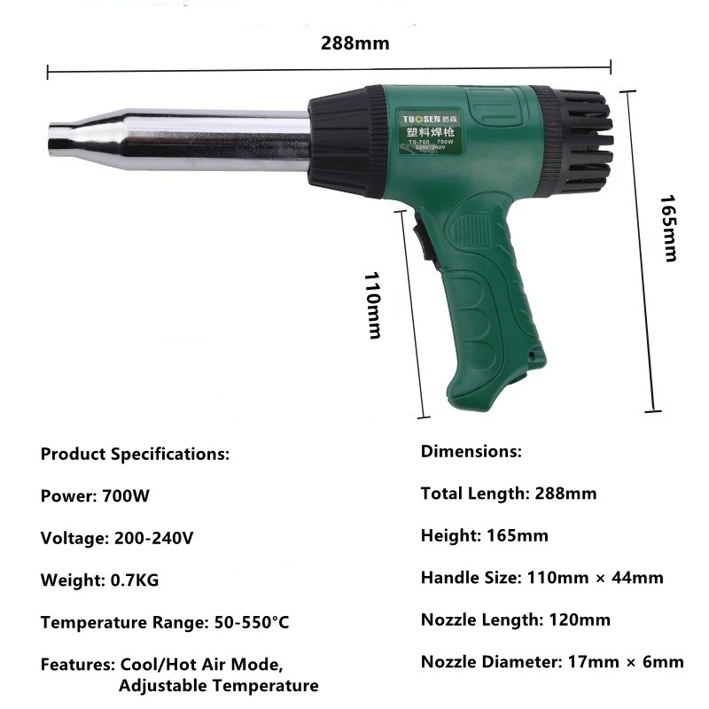 ปืนเป่าลมร้อนอุณหภูมิสูง, ปืนเ - Heat Gun Variable บทวิจารณ์และราคา