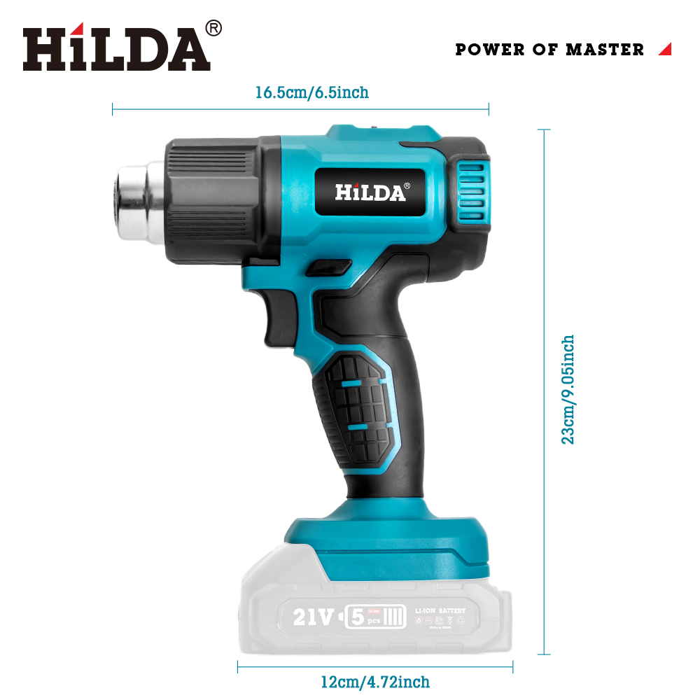 ปืนลมร้อนแบบมือถือ HILDA ปรับอ - Heat Gun Variable บทวิจารณ์และราคา