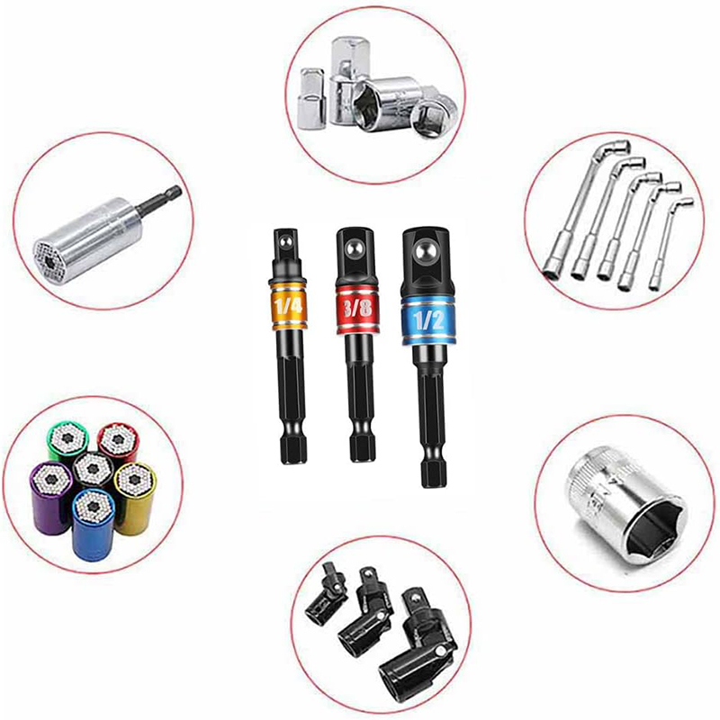 ชุดอะแดปเตอร์บล็อกกระแทก 3 ชิ้ - Cordless Drill Driver บทวิจารณ์และราคา