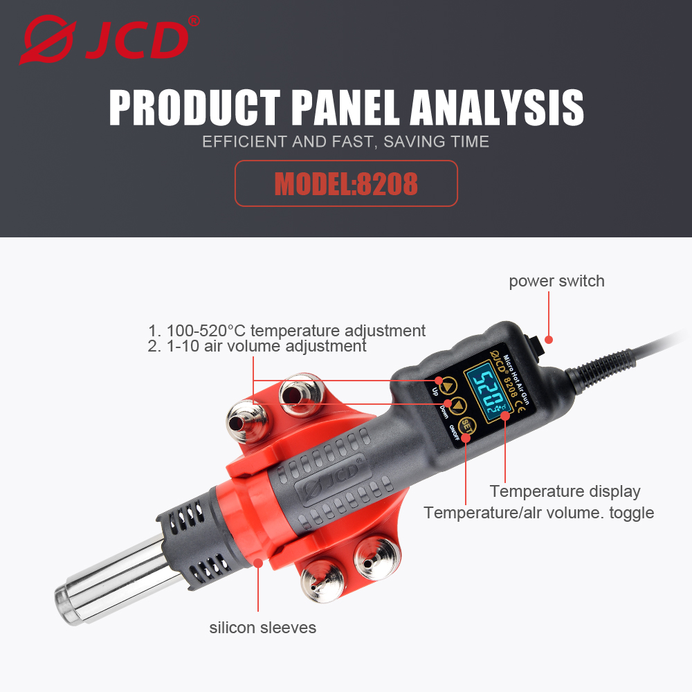 JCD 750W Micro Heat Gun Rework - Heat Gun Variable บทวิจารณ์และราคา