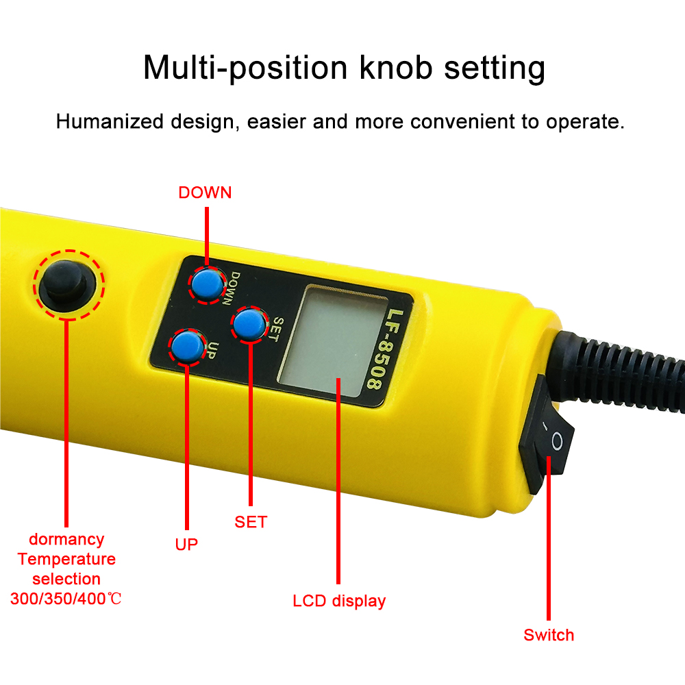 LCD ดิจิตอลความร้อน HOT AIR GU - Heat Gun Variable บทวิจารณ์และราคา