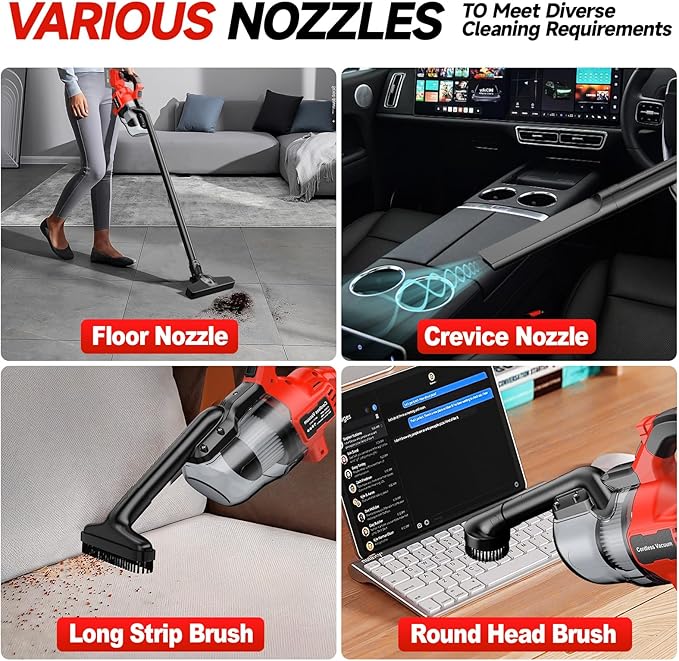 เครื่องดูดฝุ่นไร้สายแบบพกพา 16 - Power Tools Vacuum บทวิจารณ์และราคา