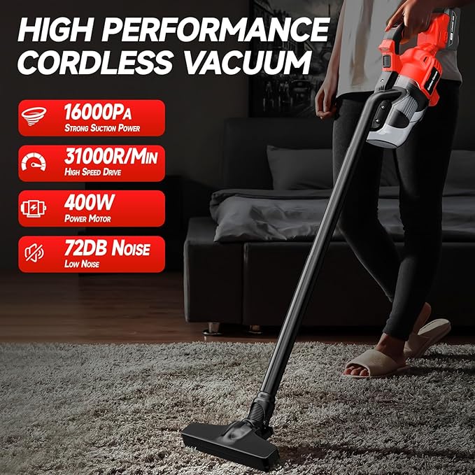 เครื่องดูดฝุ่นไร้สายแบบพกพา 16 - Power Tools Vacuum บทวิจารณ์และราคา