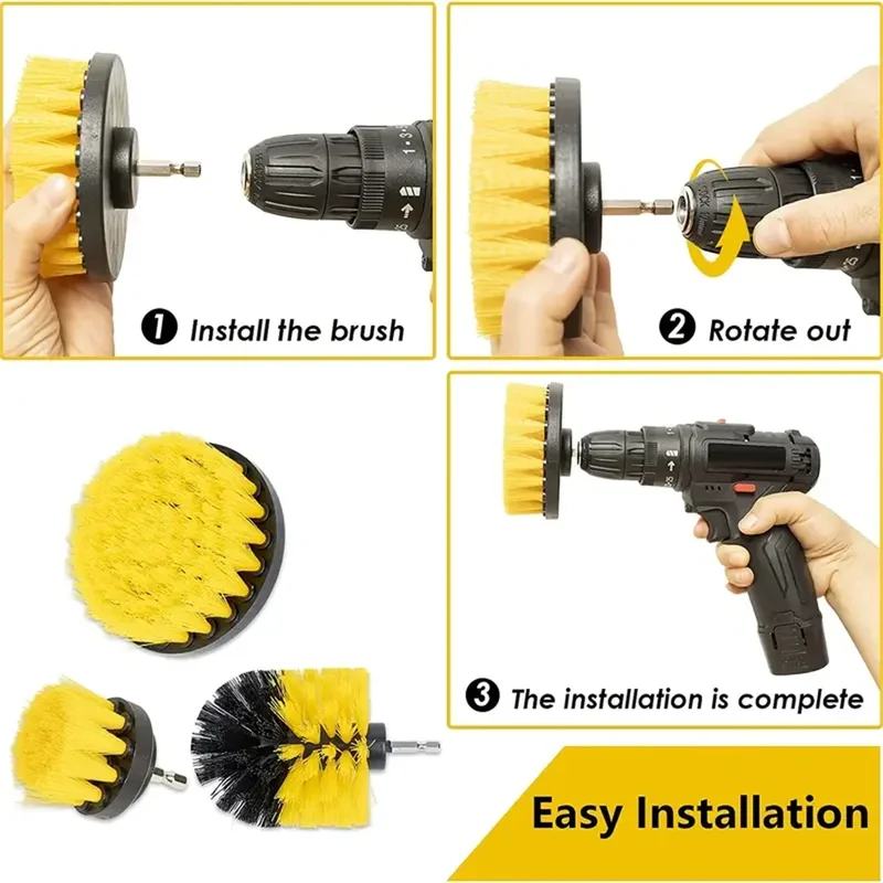ชุดแปรงขัดทำความสะอาด 3 ชิ้น/ช - Power Tools Router บทวิจารณ์และราคา