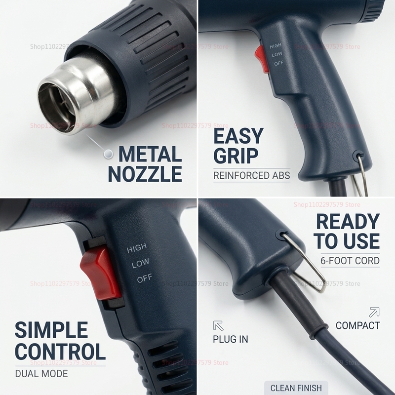 ปืนลมร้อนรุ่นใหม่ 2500W ปืนลมร - Heat Gun Variable บทวิจารณ์และราคา