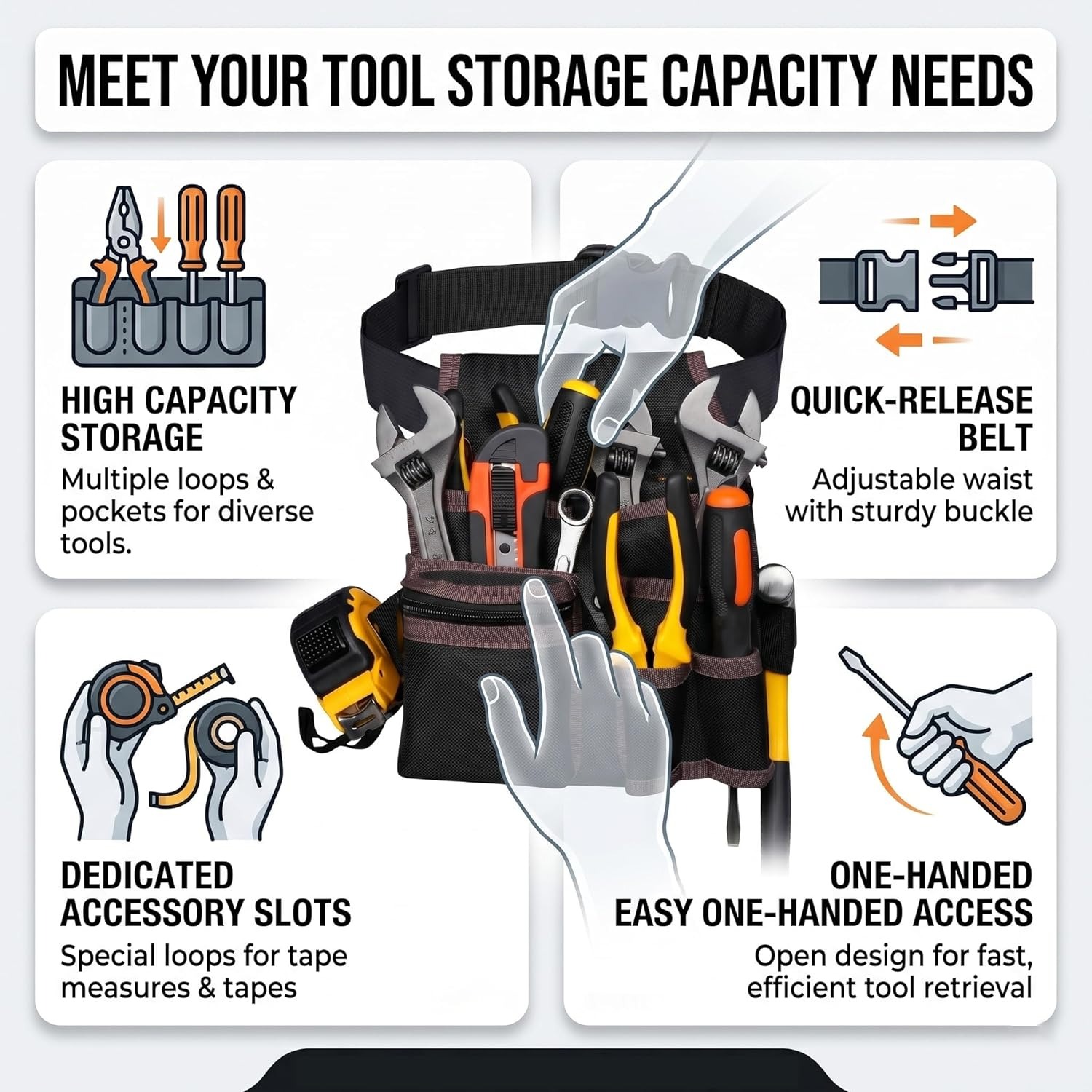 เข็มขัดใส่เครื่องมือ, กระเป๋าใ - Power Tools Band บทวิจารณ์และราคา