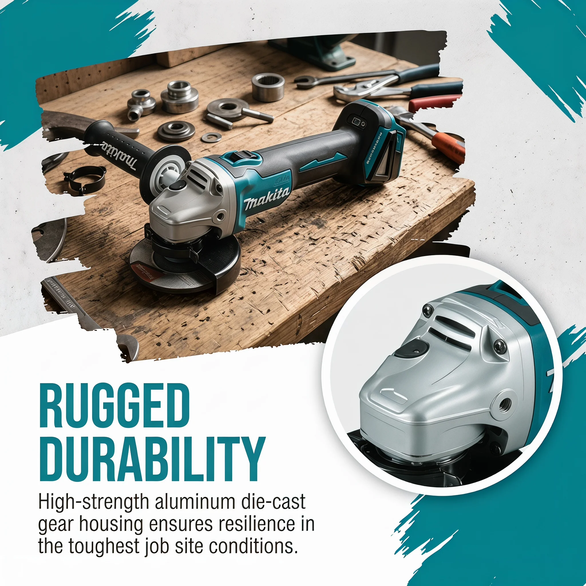 เครื่องเจียรมุมไร้สาย Makita D - Power Tools Wood บทวิจารณ์และราคา
